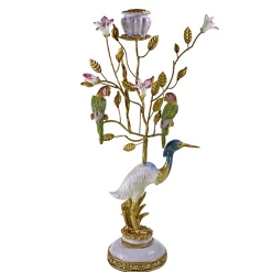 Vintage Kerzenständer Kerzenleuchter Reiher Papageien-Vintagehaus Accessoires Discount