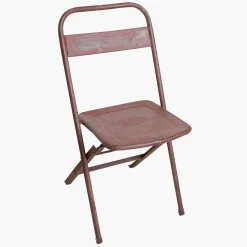 Vintage Klappstuhl Easy Balkonstuhl Esszimmerstuhl Antik-Rot Outdoor-Raw Materials Clearance