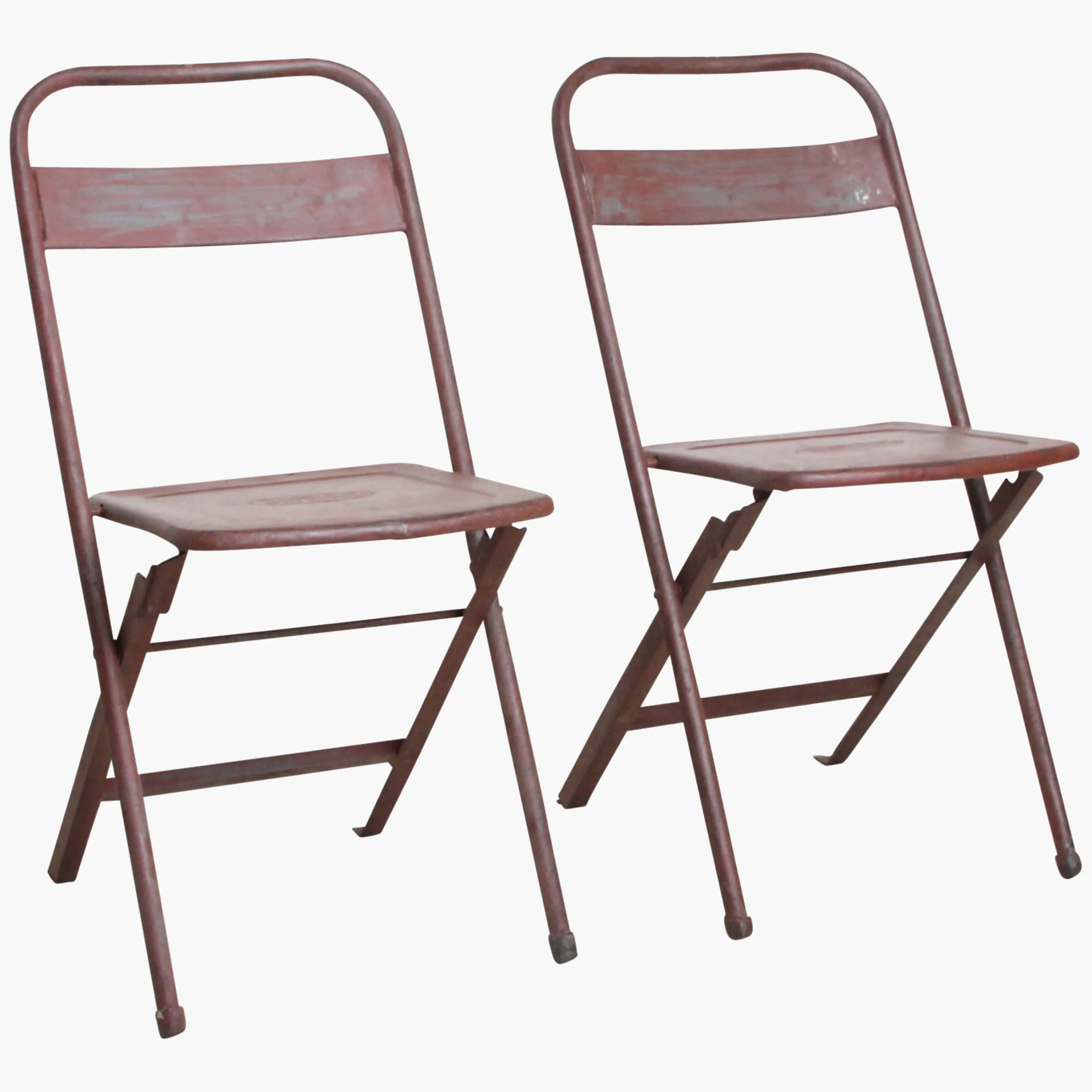 Vintage Klappstuhl Easy Balkonstuhl Esszimmerstuhl Antik-Rot Outdoor-Raw Materials Clearance