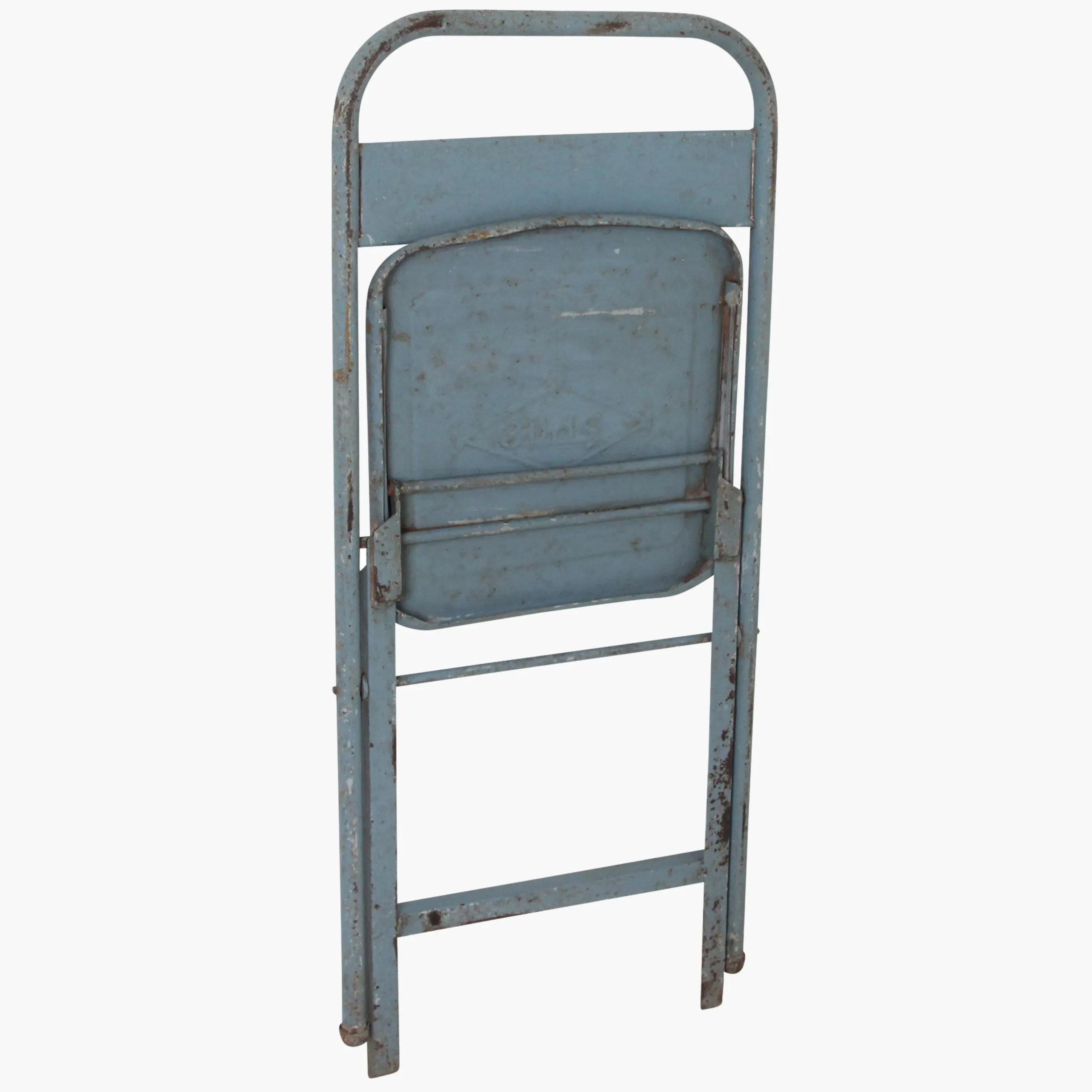 Vintage Klappstuhl Easy Balkonstuhl Esszimmerstuhl Hellblau Outdoor-Raw Materials New