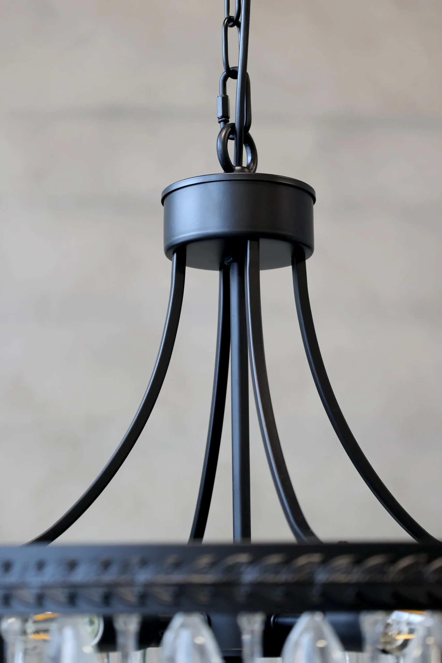 Vintage Kronleuchter Hängelampe Versailles Glasprismen Ø 70 cm-Chic Antique Sale