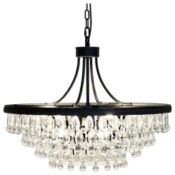 Vintage Kronleuchter Hängelampe Versailles Glasprismen Ø 90 cm-Chic Antique New