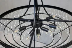 Vintage Kronleuchter Hängelampe Versailles Glasprismen Ø 90 cm-Chic Antique New