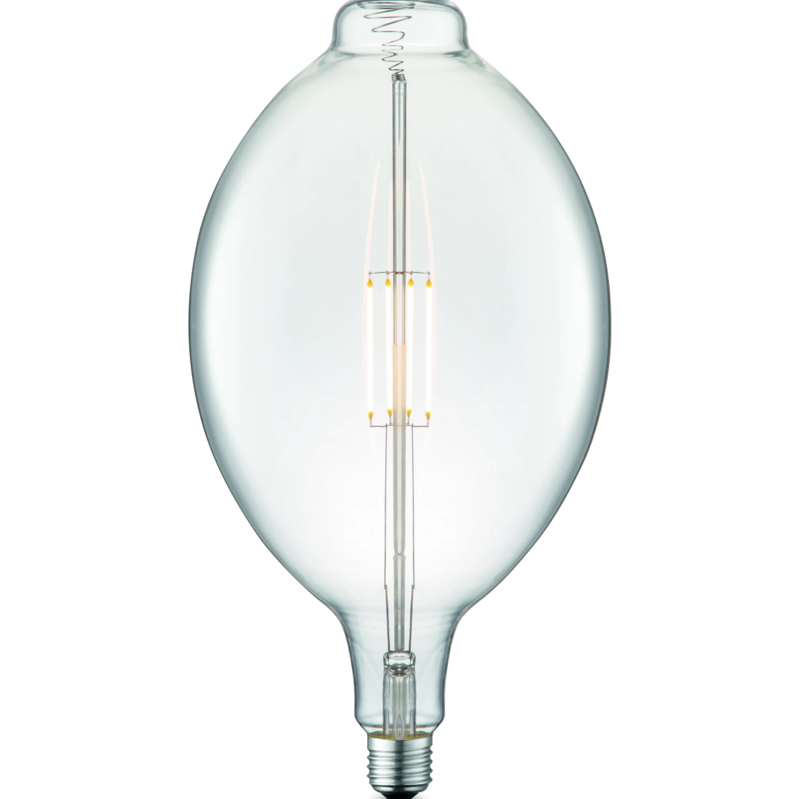 Vintage LED Glühbirne XXL Oval 33 x 18 cm dimmbar Klarglas-Vintagehaus Lampen Clearance