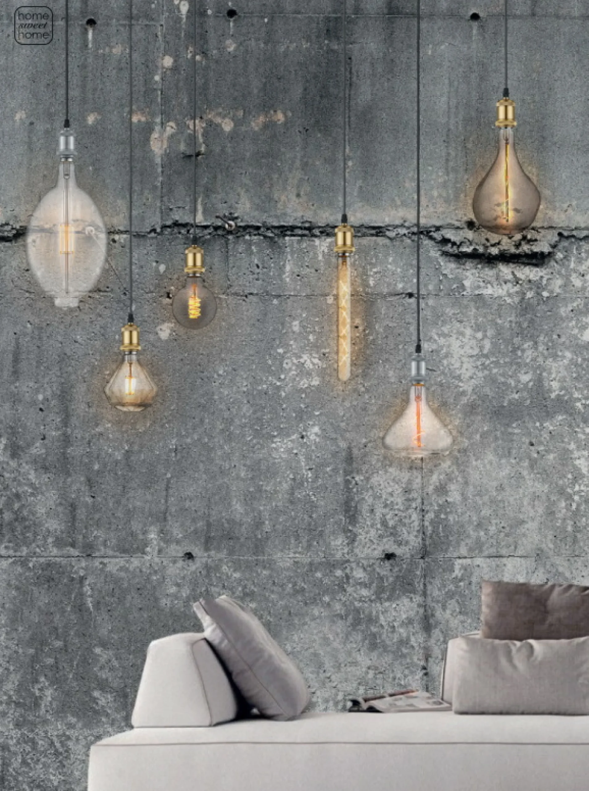 Vintage LED Glühbirne XXL Oval 33 x 18 cm dimmbar Klarglas-Vintagehaus Lampen Clearance