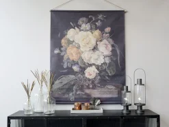 Vintage Leinwandbild Nelkenstrauß Französischer Blumendruck 150/120-Chic Antique Best