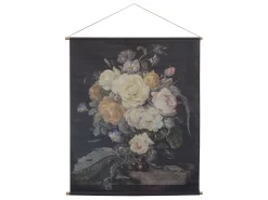 Vintage Leinwandbild Nelkenstrauß Französischer Blumendruck 150/120-Chic Antique Best