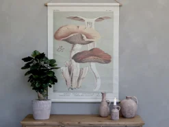 Vintage Leinwandbild Pilze Französischer Floradruck 97/76 cm-Chic Antique Best