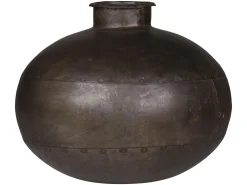 Vintage Metall Vase Antik Deko Vase Nieten-Vintagehaus Accessoires Online