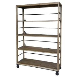 Vintage Regal Cédric Bücherregal auf Rädern 200x150 cm-Chic Antique New