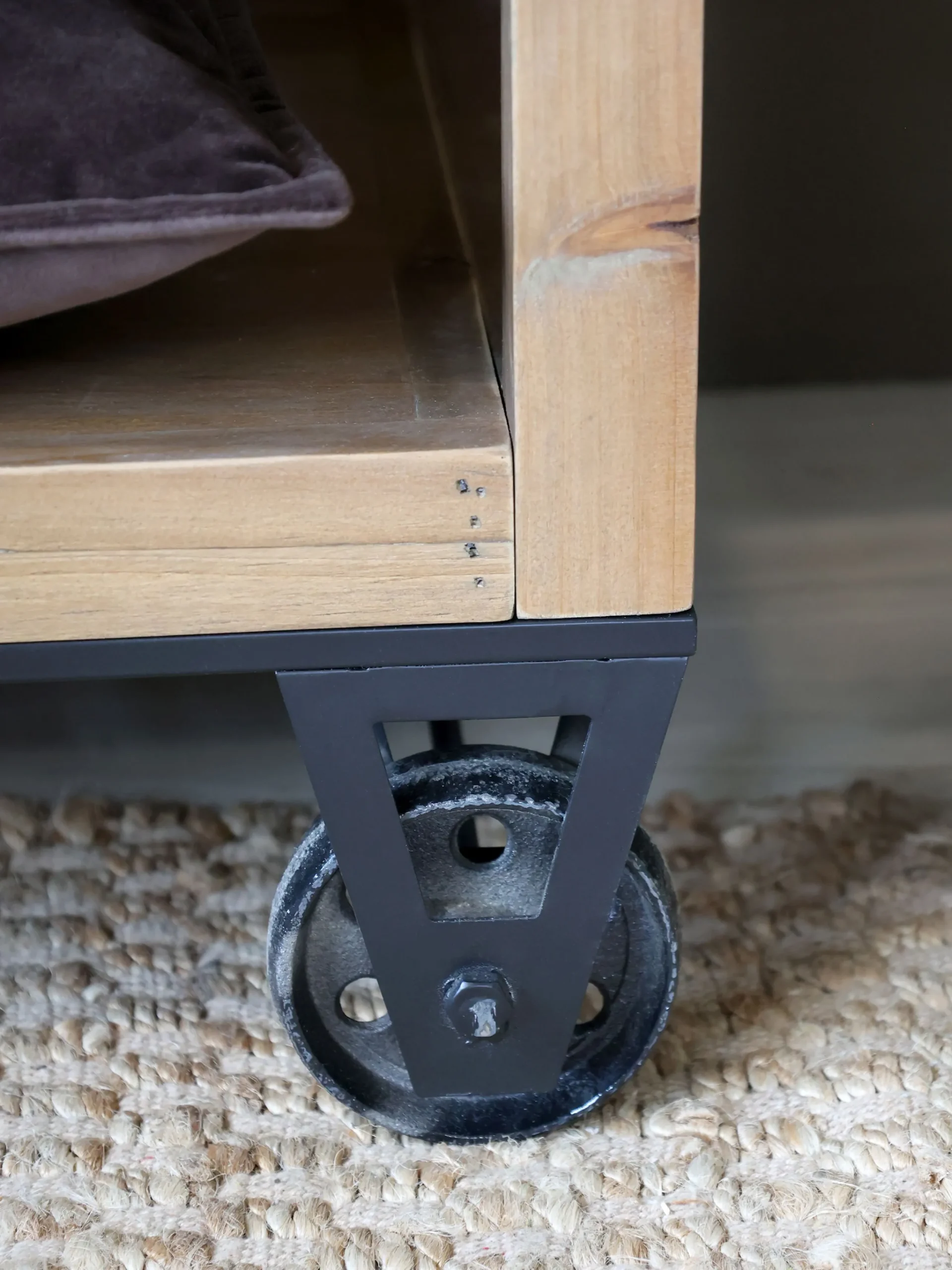 Vintage Regal Cédric Bücherregal auf Rädern 200x150 cm-Chic Antique New