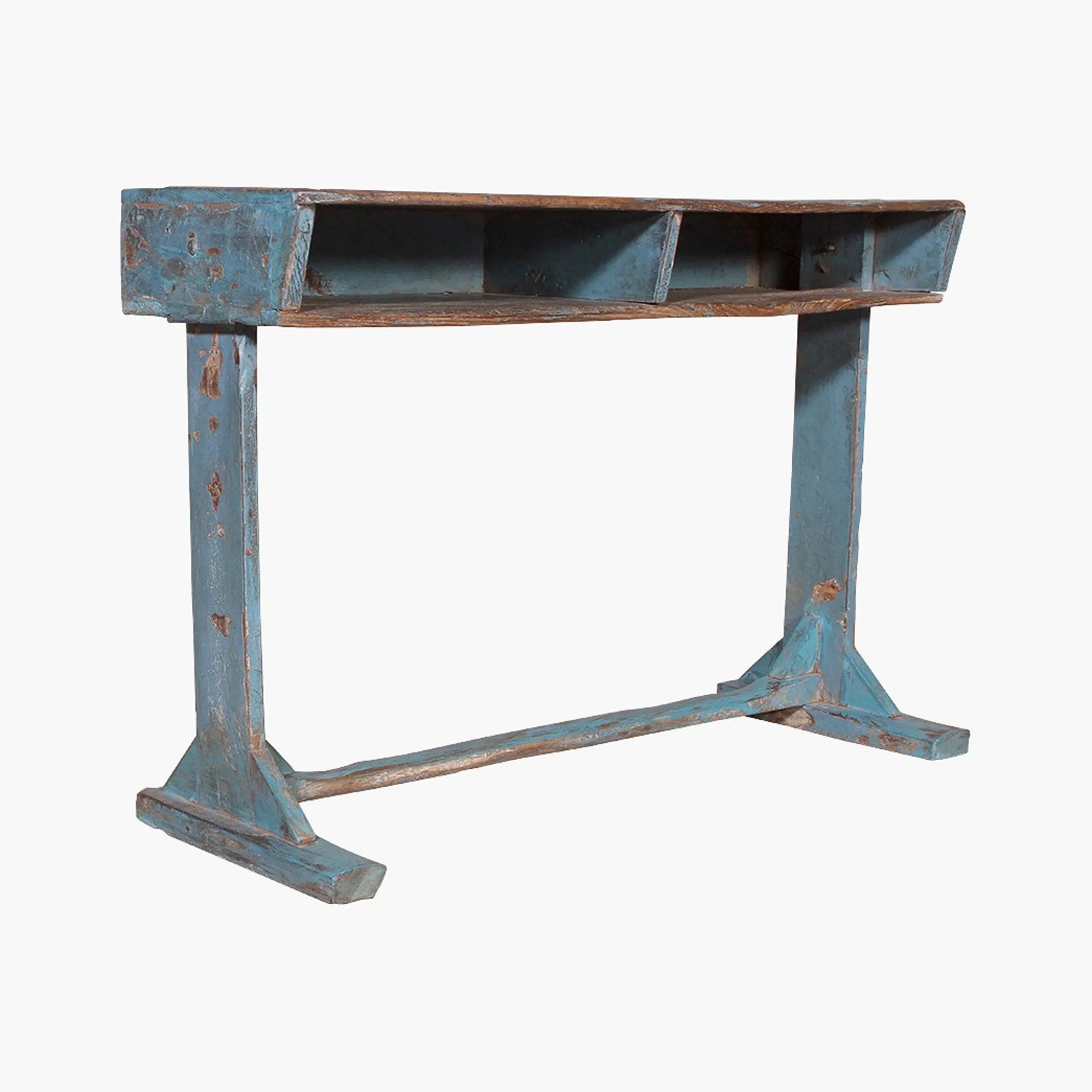 Vintage Schulbank Indien Recyceltes Holz Used-Raw Materials Outlet