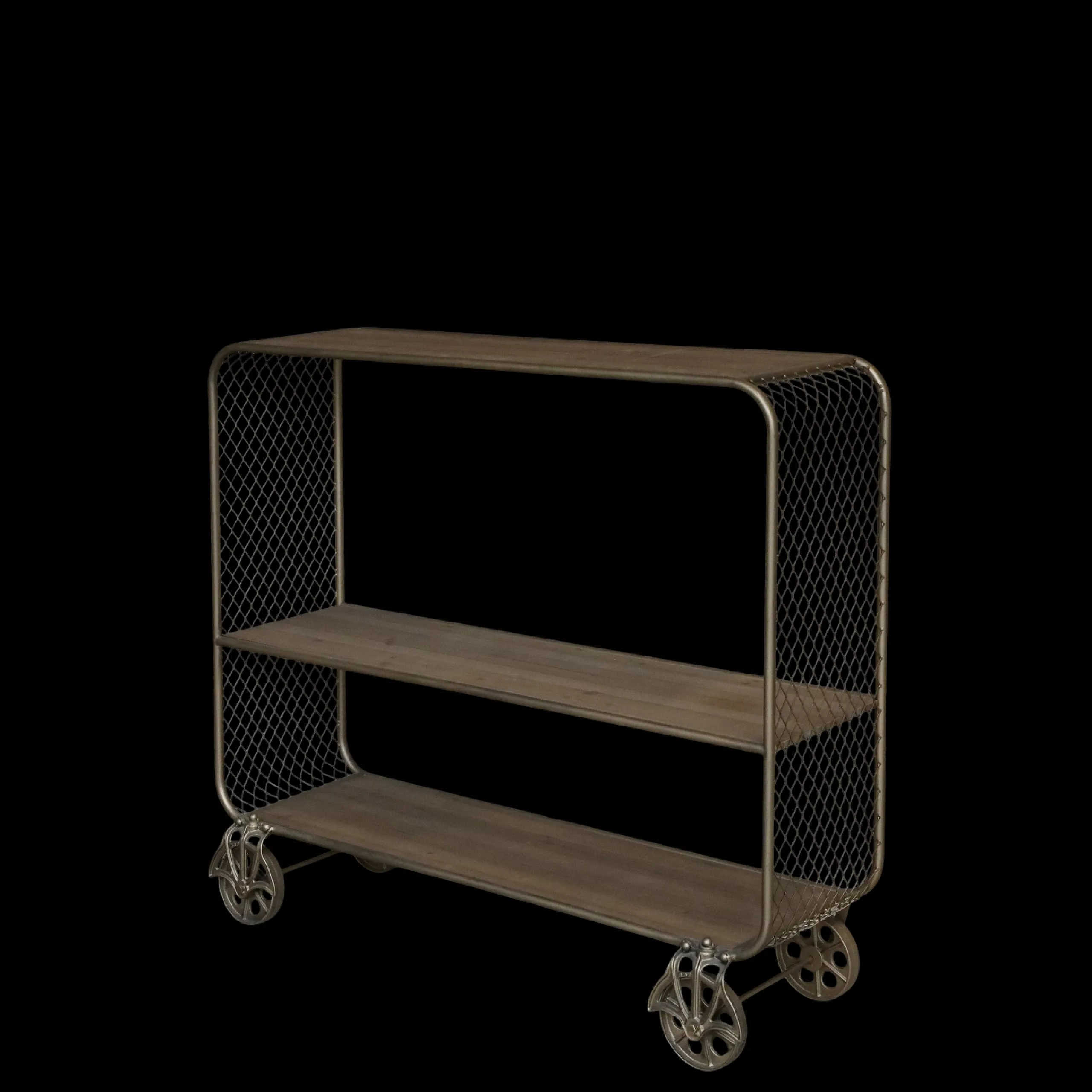 Vintage Servierwagen Konsoltisch Barwagen Élian Gold-Chic Antique