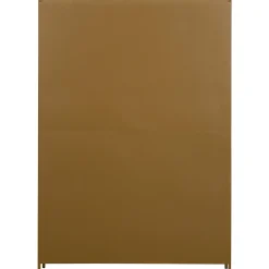 Vitrine Metallschrank Exhibit XL 3-türig Industrial Metall Glas Honiggelb-BePureHome Clearance