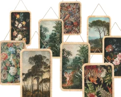 Wandbild Italienische Romantik Flora & Fauna Rattanrahmen Phoenix-PTMD Sale