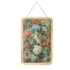 Wandbild Italienische Romantik Flora & Fauna Rattanrahmen Taube-PTMD Best