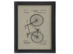 Wandbild Vintage Fahrrad Schwarzer Rahmen-Chic Antique Discount
