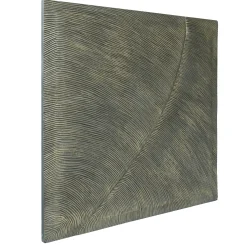 Wandpaneel Große Welle Darina Quadratisch Bronze Wandbild 120/120-PTMD Discount