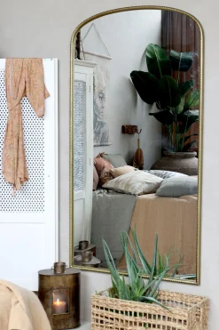 Wandspiegel Garderobenspiegel Romance Pearl 170/90 Gold-Chic Antique Hot