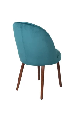 Retro Esszimmerstuhl Barbara Samt Petrol-Zuiver Outlet
