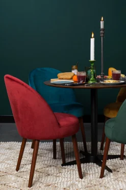 Retro Esszimmerstuhl Barbara Samt Grün-Zuiver