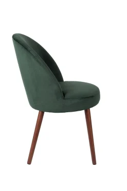 Retro Esszimmerstuhl Barbara Samt Grün-Zuiver