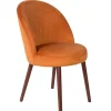 Retro Esszimmerstuhl Barbara Samt Orange-Zuiver Online