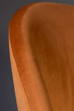 Retro Esszimmerstuhl Barbara Samt Orange-Zuiver Online