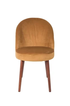 Retro Esszimmerstuhl Barbara Samt Camel-Zuiver Clearance
